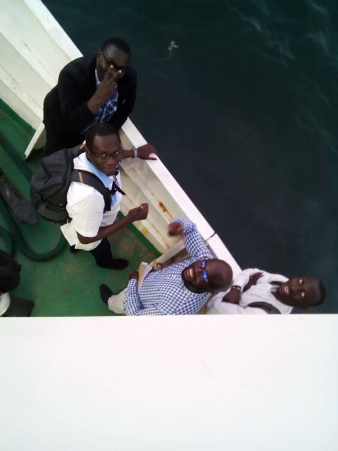 Séminaire de Gorée, traversée en chaloupe